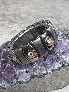 Speidel Stainless Steel 14 kt DQCZ Ring Size 7 Unisex